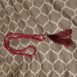 Garnet Mala necklace